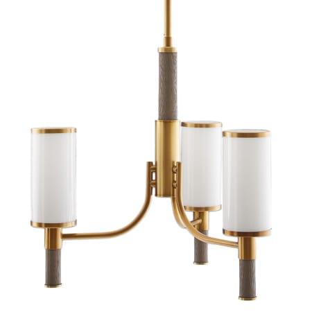 Arteriors Paulino 3 Light 18" Wide Commercial Chandelier Opal