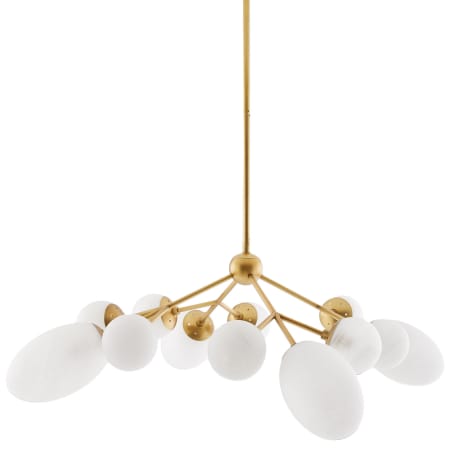 Arteriors Panella 12 Light 41" Wide Commercial Sputnik Chandelier Brushed Brass