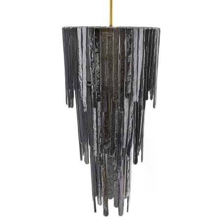 Arteriors Raine 7 Light 21" Wide Commercial Waterfall Chandelier Blue Smoke Luster