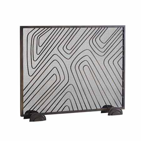 Arteriors Holmes 40" Wide Fire Screen Bronze