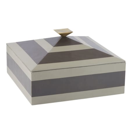 Arteriors Cheshire 12" Wide Leather Decorative Box Gray