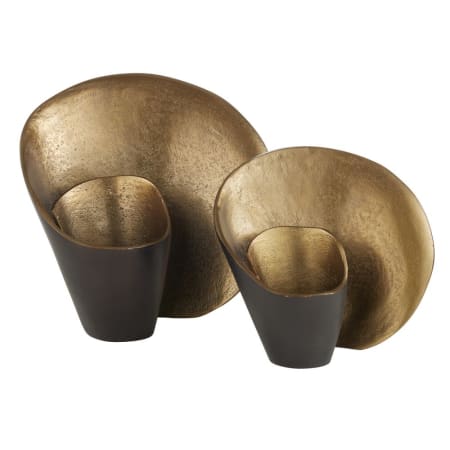 Arteriors Demarco Brass Abstract Sculpture - Set of 2 Bronze