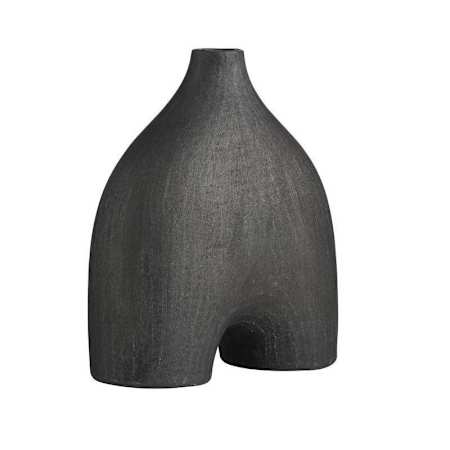 Arteriors Jeffrey 12" Tall Terracotta People and Figures Sculpture Matte Charcoal