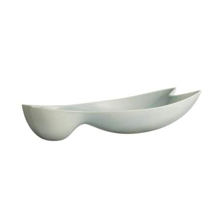 Arteriors Cynara 25" x 5" Porcelain Decorative Bowl Sage Reactive
