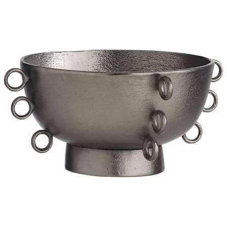 Arteriors Garcia 35-9/16" Wide Cast Iron Decorative Bowl Graphite