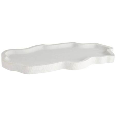 Arteriors Fallon 25" Wide Stone Decorative Tray Ivory