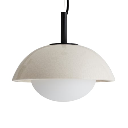 Arteriors APD Workshop 12" Wide Pendant Blackened Steel / Ivory