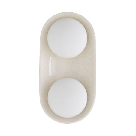 Arteriors 16-1/2" x 8 Inch Glazed Large Sconce Ivory Stained Crackle