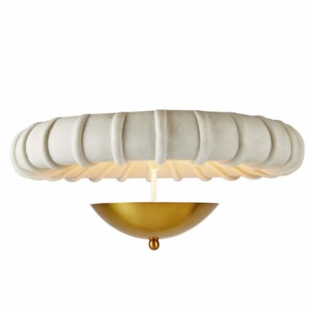 Arteriors Camella 3 Light 35" Wide Semi-flush Ceiling Fixture Ivory