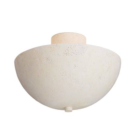 Arteriors Malta Flush Mount 3 Light 18" Wide Semi-Flush Bowl Ceiling Fixture Light Stonewash
