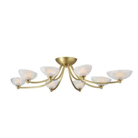 Arteriors Zamora 32" Wide Flush Mount Ceiling Fixture Antique Brass