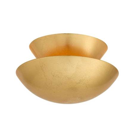 Arteriors Florko 6" Wide Flush Mount Ceiling Fixture Gold Leaf