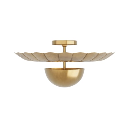 Arteriors 2 Light 24" Wide Semi-flush Bowl Ceiling Fixture Antique Brass