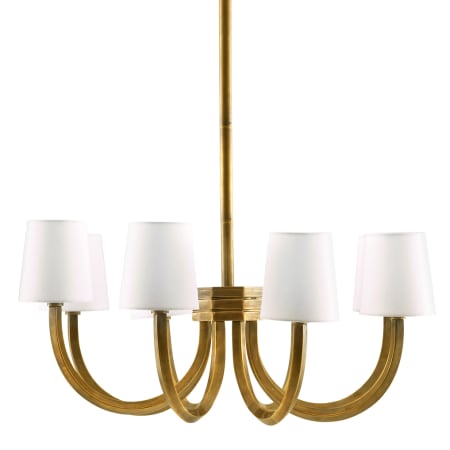 Arteriors Gaetano 8 Light 27" Wide Chandelier Vintage Brass