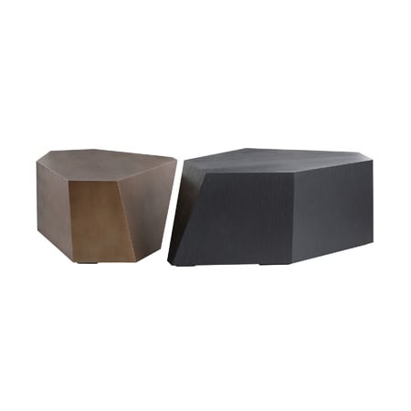 Arteriors Chaka 39" Wide Accent Table Ebony