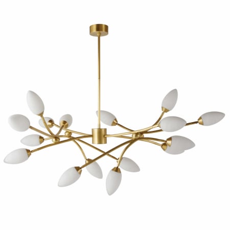 Arteriors Ember 16 Light 34" Wide Candle Style Chandelier Antique Brass