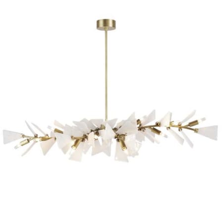 Arteriors Delmar 12 Light 58" Wide Linear Chandelier Clear Seedy