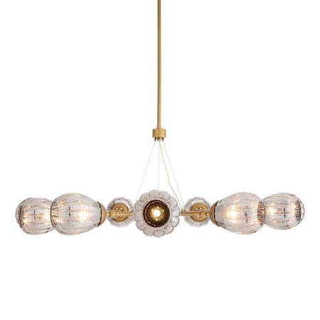 Arteriors Smyth 9 Light 54" Wide Chandelier Smoke Luster