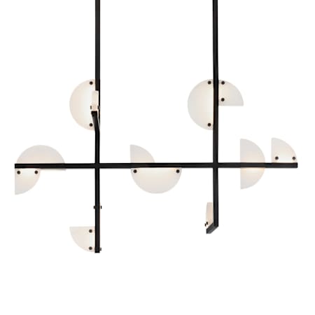 Arteriors Nova 40" Wide Adjustable Color Temperature LED Abstract Chandelier English Bronze