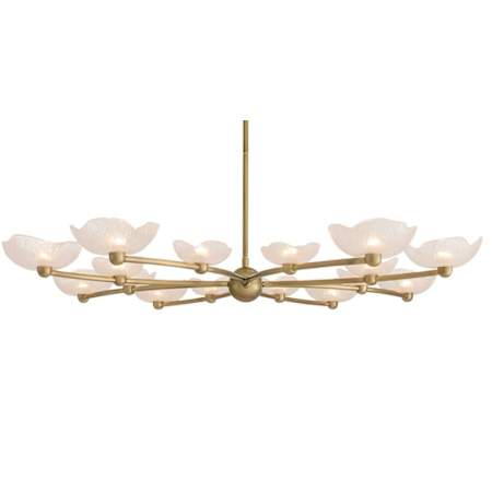 Arteriors Fleurana 54" Wide Chandelier Frosted
