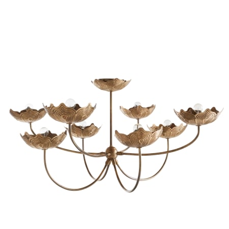 Arteriors Encinitas 8 Light 58" Wide Chandelier Antique Brass