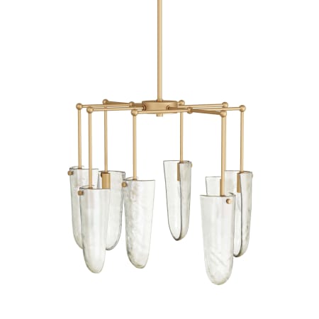 Arteriors 8 Light 30" Wide Chandelier Antique Brass