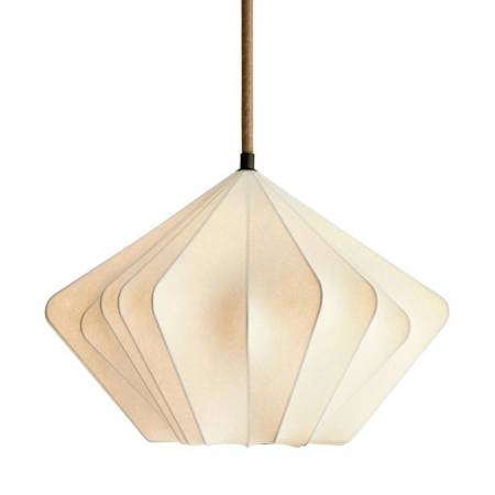 Arteriors Fazekas 26" Wide Pendant with Faux Vellum Shade Ivory