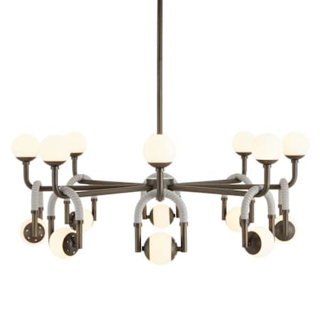 Arteriors Hollins 33" Wide LED Chandelier with Opal Glass Shades Opal