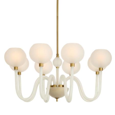 Arteriors Tebaldi 8 Light 36" Wide Chandelier Clear Etched