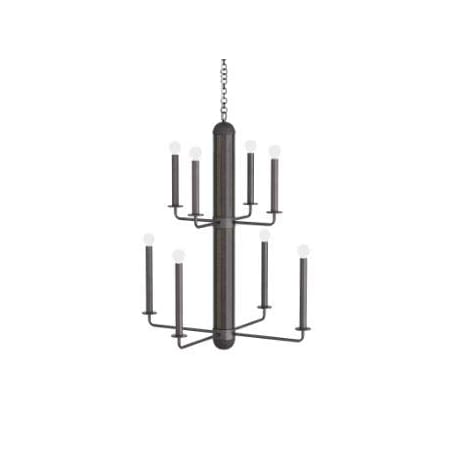 Arteriors 8 Light 30" Wide Candle Style Chandelier Natural Iron