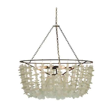 Arteriors Cyprus 6 Light 34" Wide Chandelier Organic Frosted