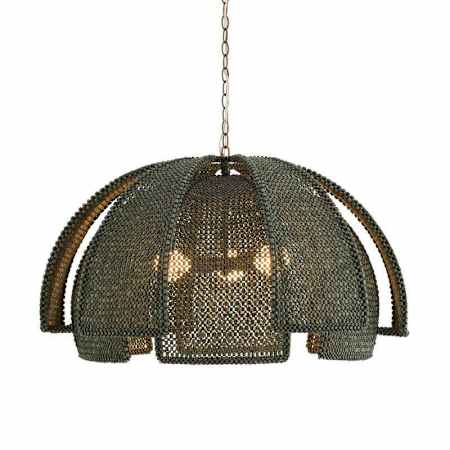 Arteriors Kamari 3 Light 36" Wide Pendant Eucalyptus Stain