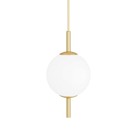 Arteriors Tirso 14" Wide LED Pendant with Glass Shade Antique Brass