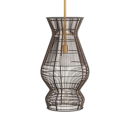 Arteriors 15" Wide Pendant Antique Brass