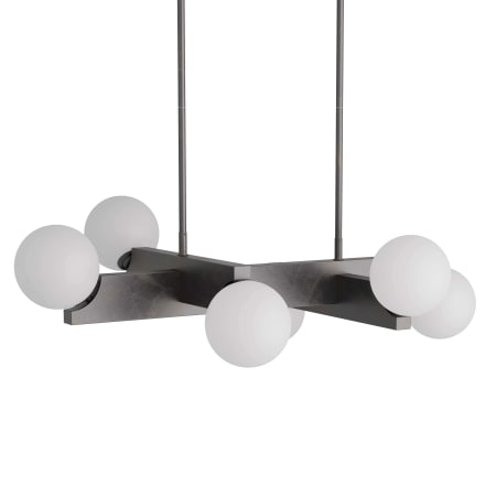 Arteriors 6 Light 46" Wide Linear Chandelier English Bronze
