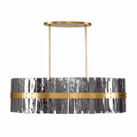 Arteriors Sinclair 8 Light 42" Wide Linear Chandelier Smoke