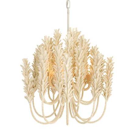 Arteriors Kaia 3 Light 22" Wide Abstract Chandelier Ivory