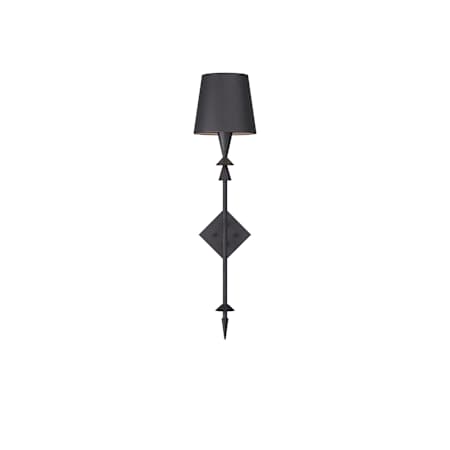 Arteriors Anton 34" Tall Wall Sconce Black Gesso