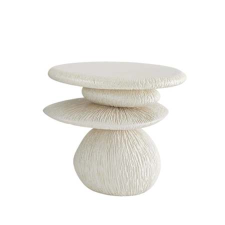 Arteriors Felicia 24" Wide Concrete Table Ivory