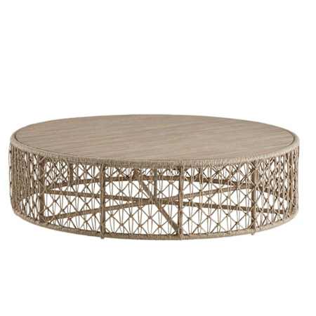 Arteriors Hugo 50" Diameter Wood Table Dune