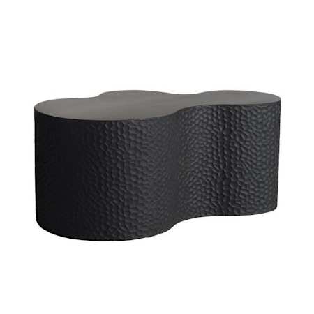 Arteriors Indio 36" Diameter Concrete Top Composite Table Matte Black
