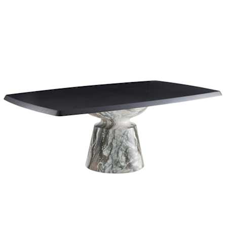 Arteriors Forgey 82" Wide Wood Veneer Table Ebony
