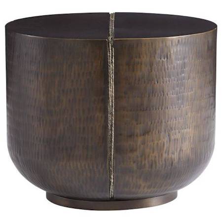 Arteriors Fosser 22" Wide Iron and Rope Table Antique Bronze