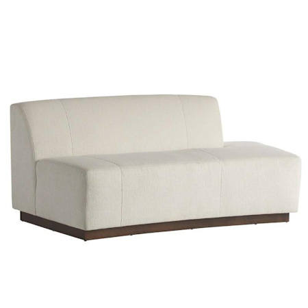 Arteriors Islander 67" Wide Fabric Right-Facing Sofa Vanilla