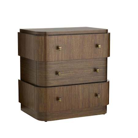 Arteriors Jacques 27" Wide Wood Veneer Table Brindle