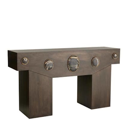 Arteriors Cairo 62" Wide Wood Table Umber Wood / Marble