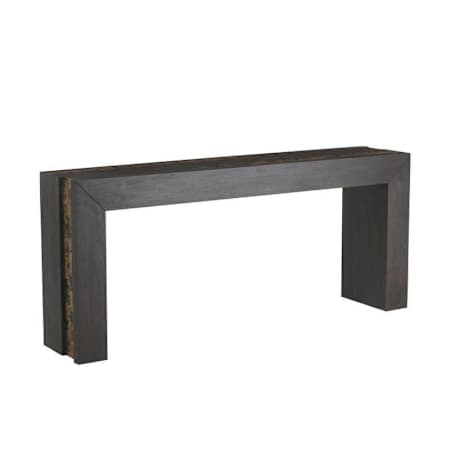Arteriors Kingston 78" Wide Wood Table Umber Wood / Faux Horn