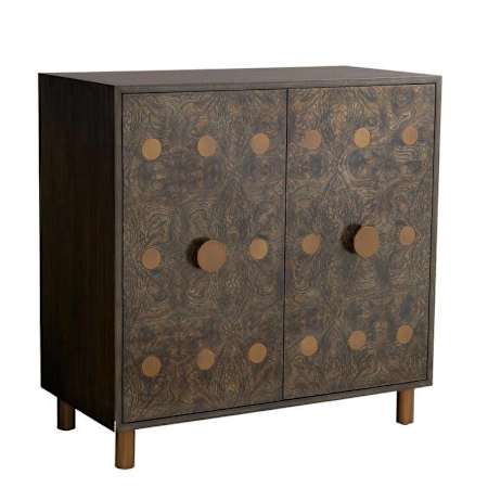 Arteriors Keanu 36" Wide 2 Door Wood Accent Cabinet Olive