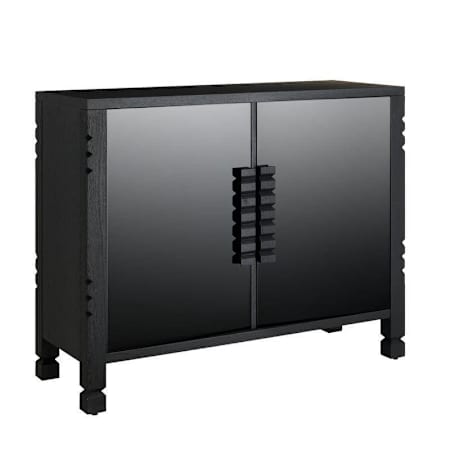 Arteriors Jericho 48" Wide 2 Door Wood Veneer Accent Cabinet Ebony / Black