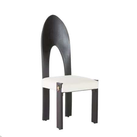 Arteriors Durango 19" Wide Wood Framed Dining Chair Ebony